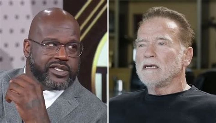 Arnold Schwarzenegger Jokes Shaquille O’Neal Is Standing On A ‘2 Foot Box’ As He Hilariously Towers Over Him