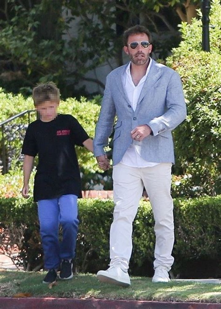Ben Affleck Bonds With Son Samuel, 10, On Walk In Santa Monica: Photos