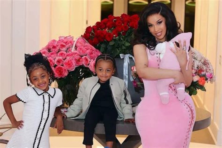 Cardi B’s Daughter Kulture, 3, Draws On Offset’s $1800 Moncler Jacket With Red Crayon Then Dozes Off