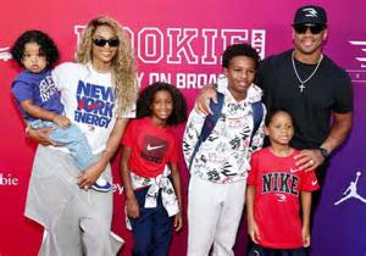 Ciara All Smiles With Son Future, 5, & Daughter Sienna, 2, While Supporting Russell Wilson At Game