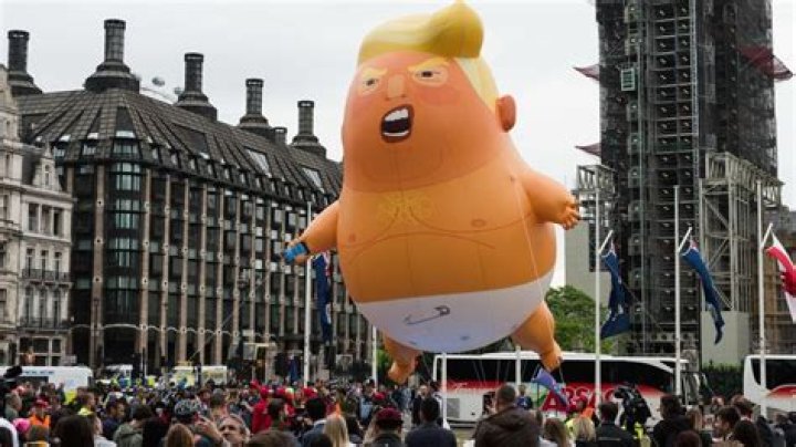Donald Trump Gets Mocked With Giant Inflatable Caricature & ‘Arrest Trump’ Sign On 1st Return To NYC