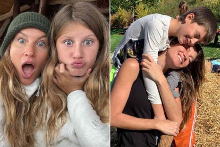 Gisele & Kids Benjamin, 11, & Vivian, 8, Cheer On Tom Brady As He Returns To New England — Photo