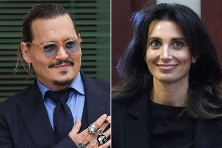 Johnny Depp’s Lawyer Fuels Romance Speculation As She Giggles When Asked If She’s Dating Him