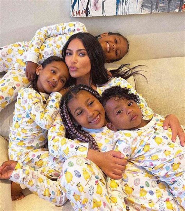 Kim Kardashian Cuddles North & Saint While Visiting Atlanta With BFF La La Anthony