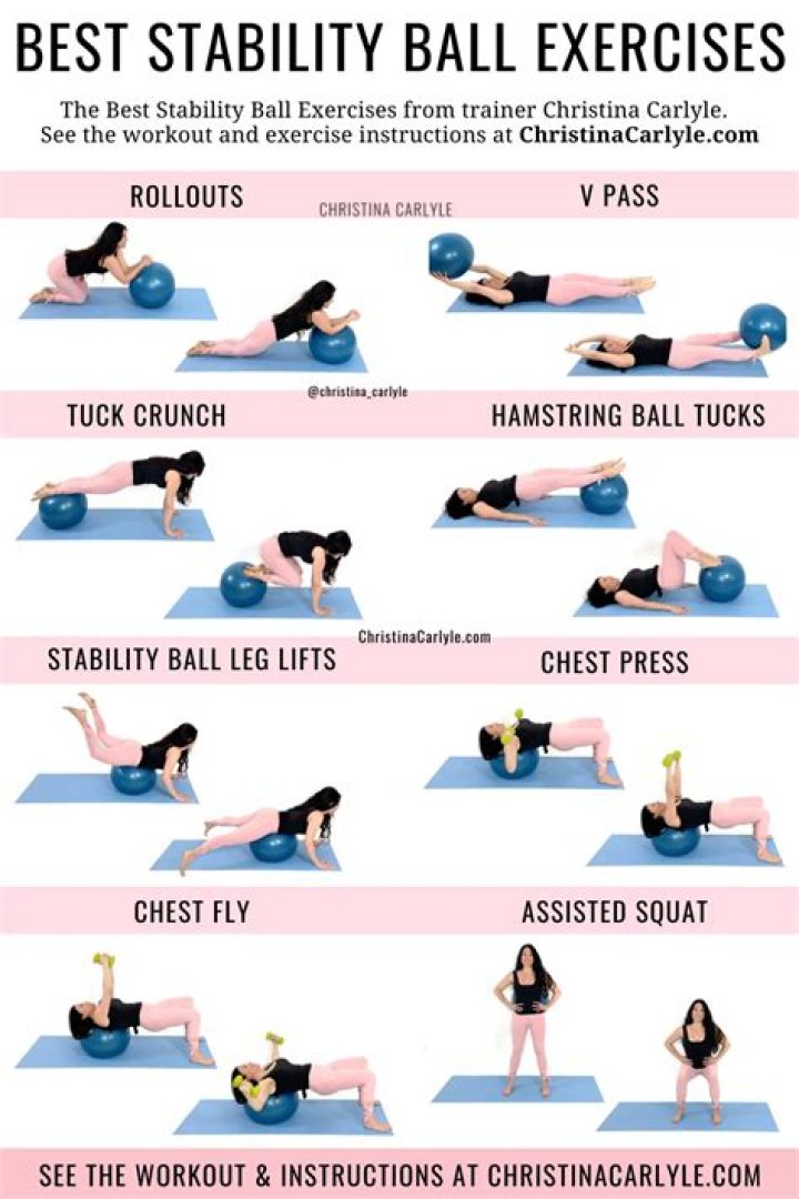 This Exercise Ball Can Be Used As A Desk Chair Or For Workouts & It’s Under $20