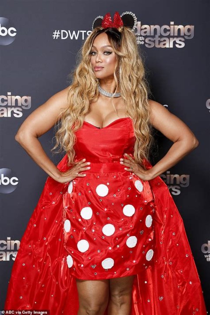 Tyra Banks Channels Minnie Mouse In Bright Red Mini Dress For Disney Night On ‘DWTS’ — Pics
