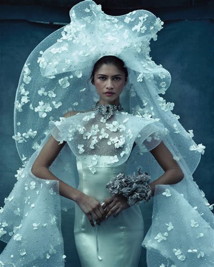 Zendaya Poses in Floral Bridal-Themed Gown & More Outfits in ‘Vogue’ Photo Shoot